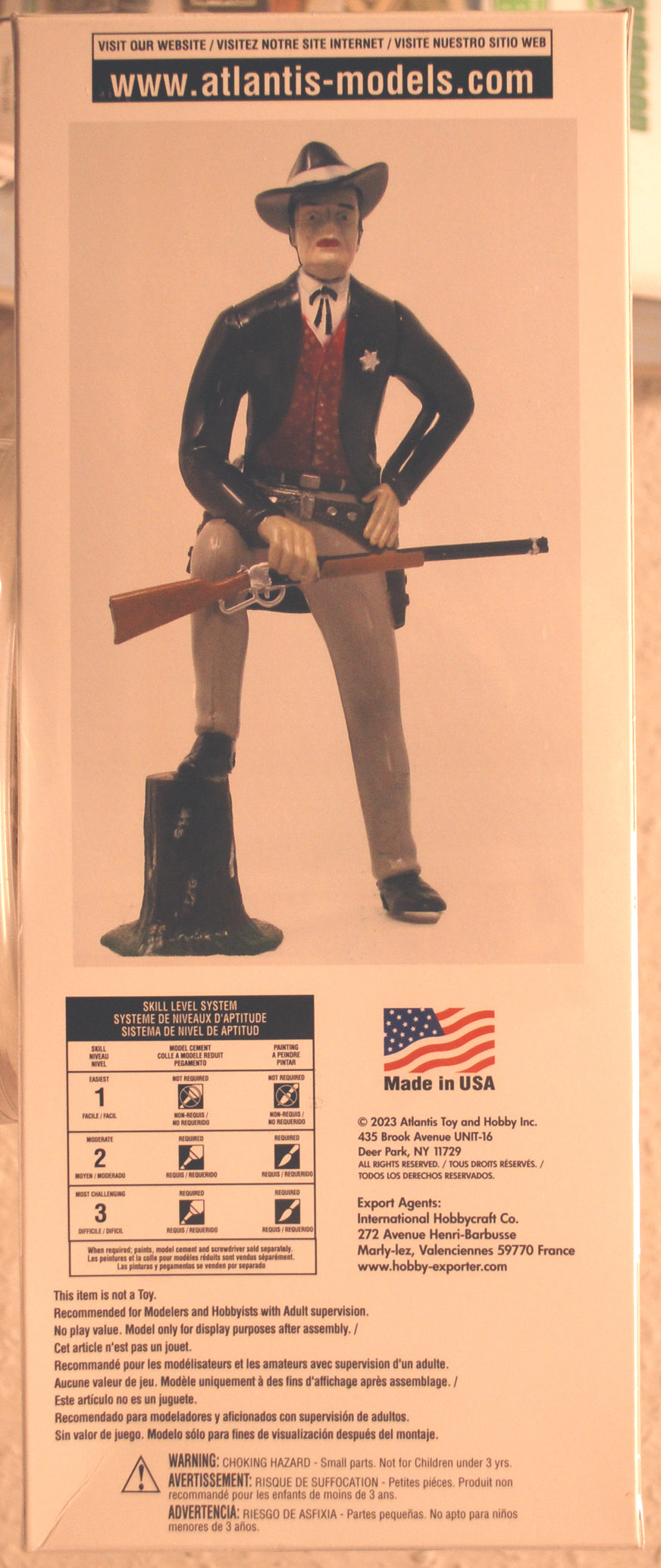 Atlantis 278 Wyatt Earp US Marshal 1:8 Figurenbausatz