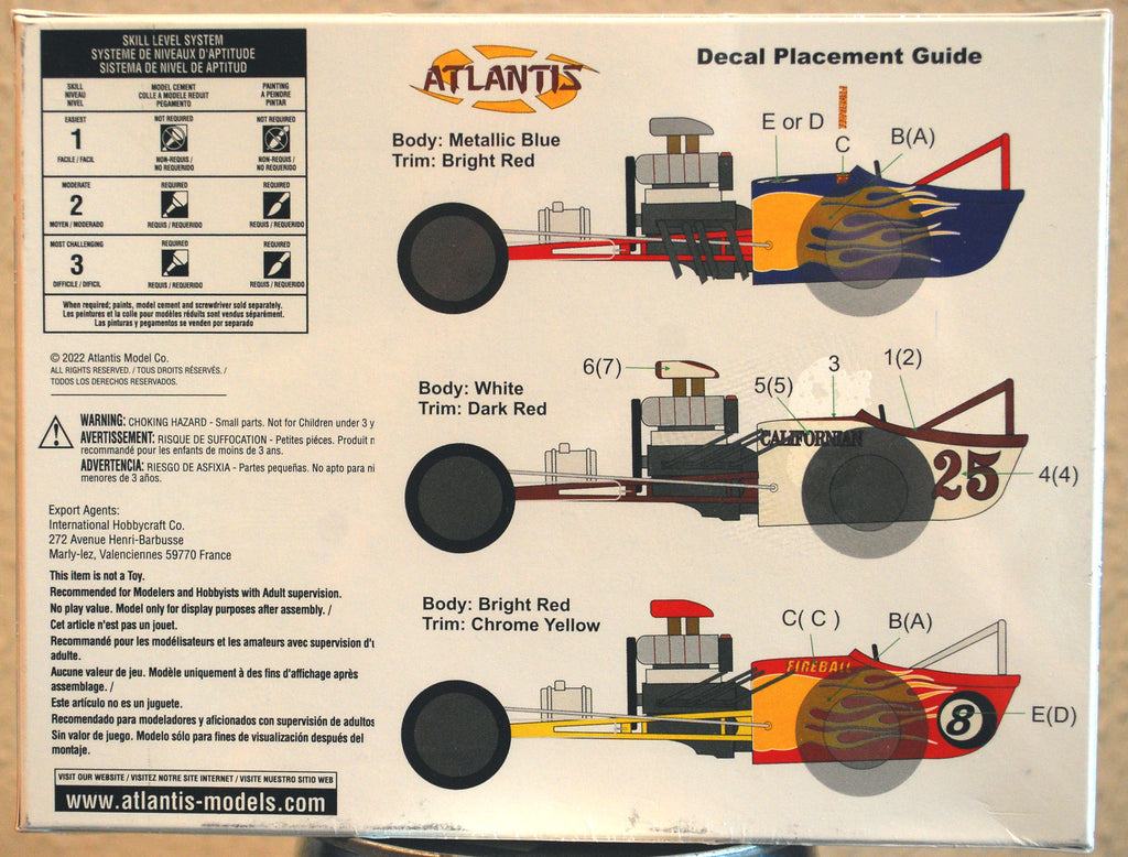 Fireball Slingshot Dragster 1:25 Atlantis 6710