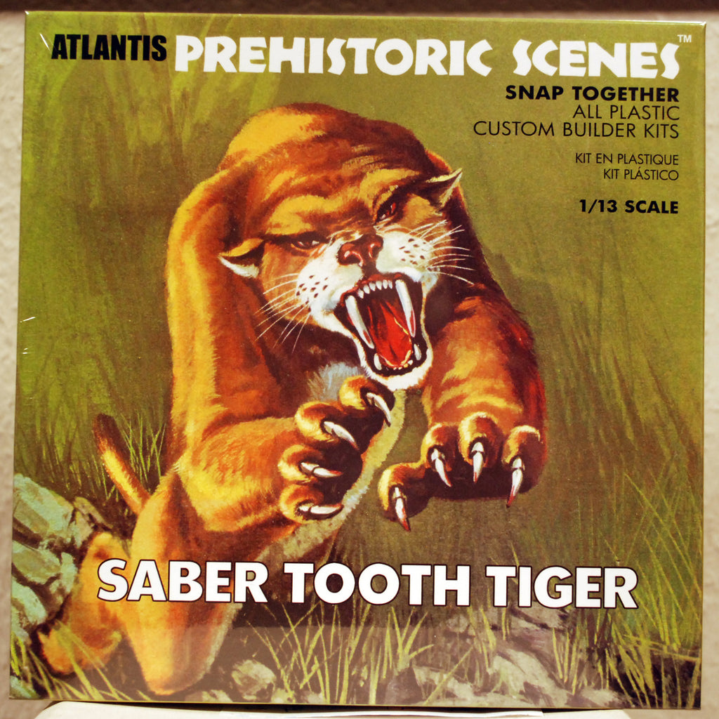 Atlantis 733 Saber Tooth Tiger Säbelzahnkatze 1:13 Figurenbausatz
