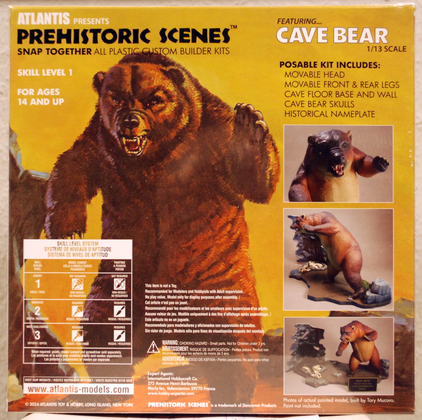 Atlantis 738 Cave Bear Höhlenbär 1:13 Figurenbausatz