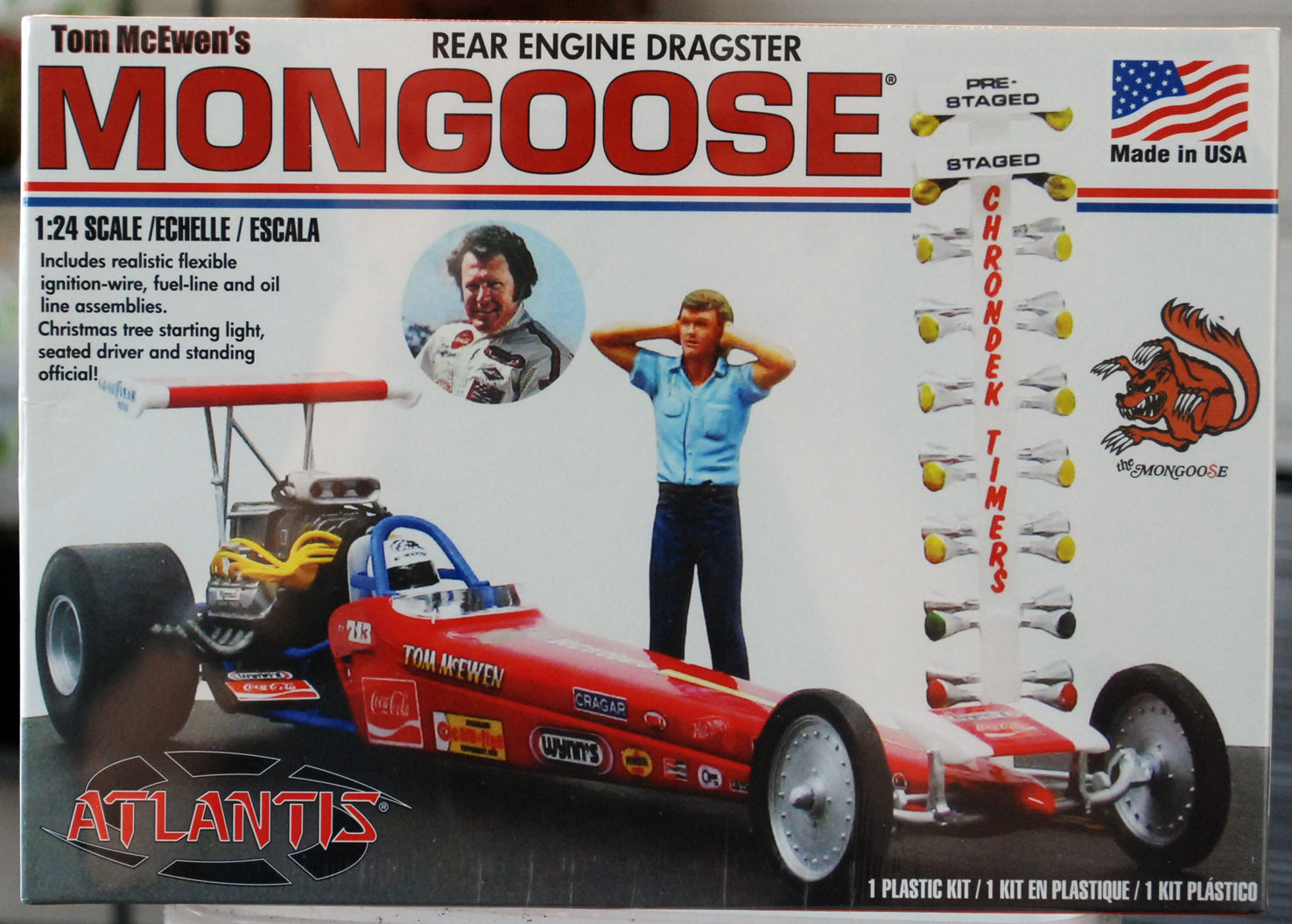 Atlantis 7529 Tom "Moongoose" McEwen´s Rear Engine Dragster 1:24 Wieder 2024