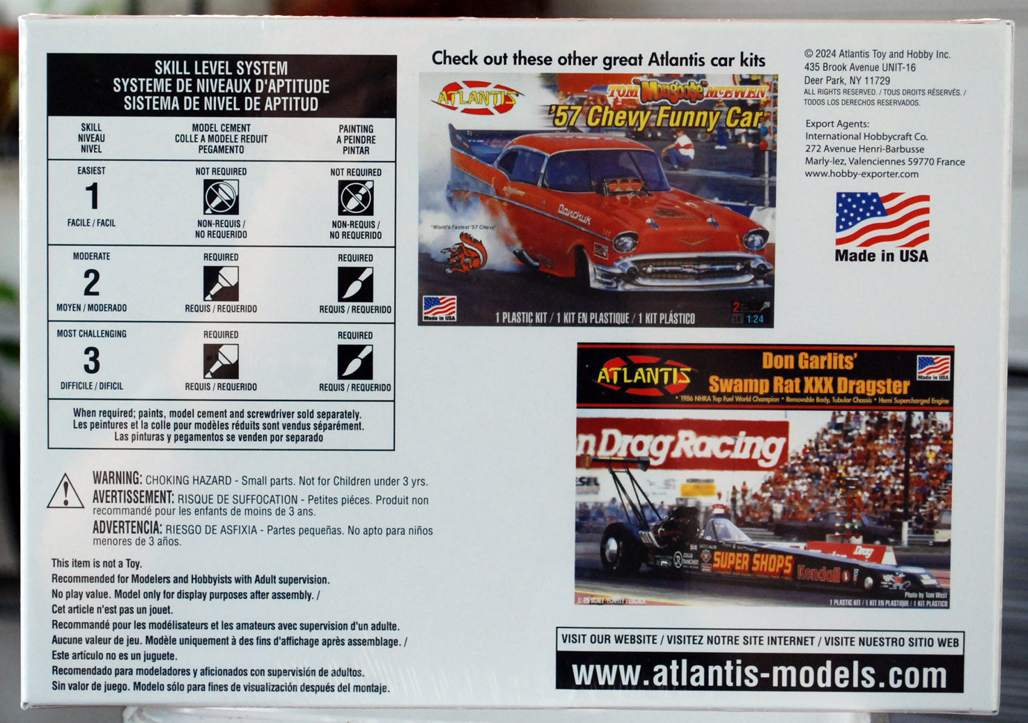 Atlantis 7529 Tom "Moongoose" McEwen´s Rear Engine Dragster 1:24 Wieder 2024