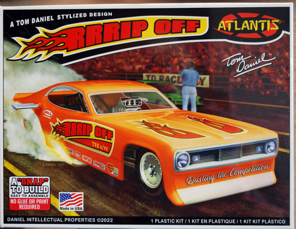 Atlantis 8277 Tom Daniels Rrrip Off Funny Car 1:32 neu 2022 Snap Bausatz