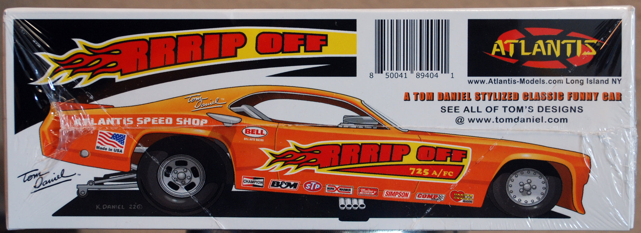 Atlantis 8277 Tom Daniels Rrrip Off Funny Car 1:32 neu 2022 Snap Bausatz