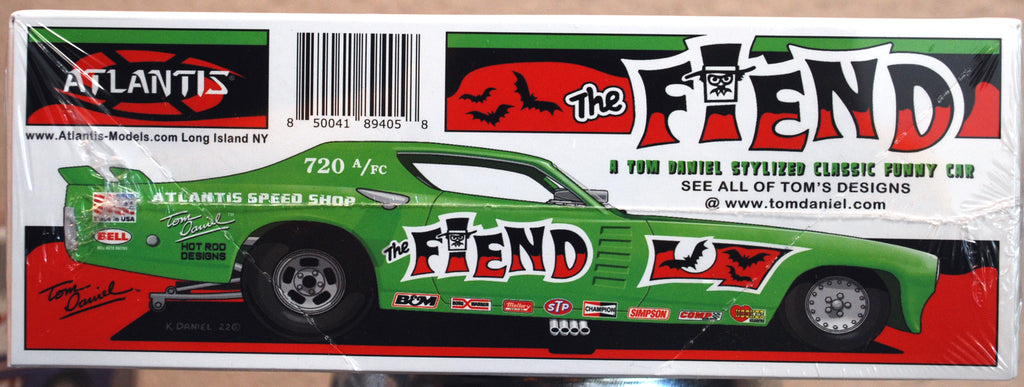 Atlantis 8278 Tom Daniels The Fiend Funny Car 1:32 neu 2022 Snap Bausatz
