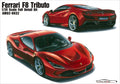2019 Ferrari F8 Tributo 1:24 Alpha Model 02-0032 neu 2022