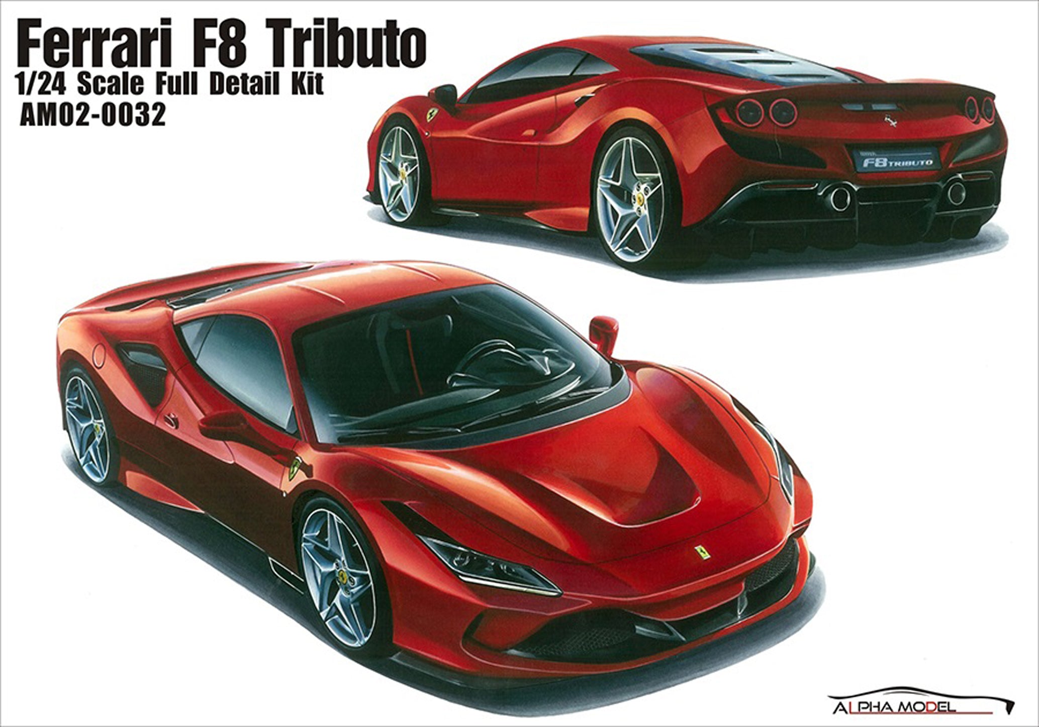 2019 Ferrari F8 Tributo 1:24 Alpha Model 02-0032 neu 2022