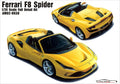 2019 Ferrari F8 Tributo Spider 1:24 Alpha Model 02-0038 neu 2022