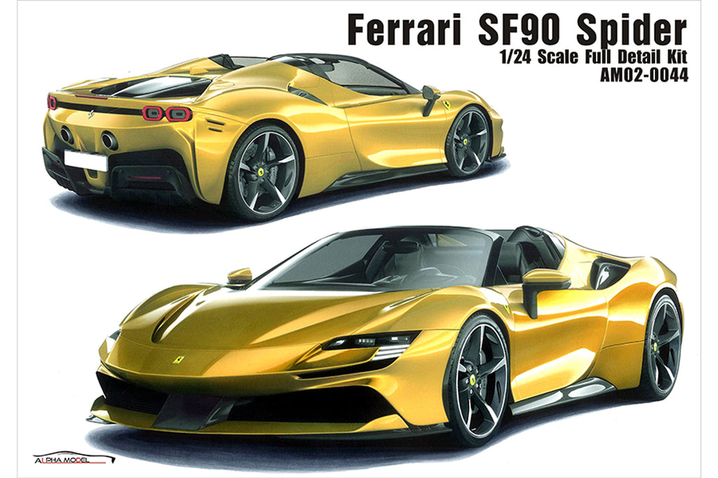 2021 Ferrari SF90 Spider 1:24 Alpha Model 02-0044 neu 2022