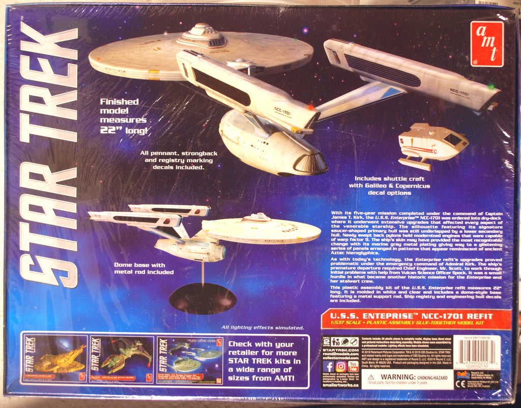 AMT 1080 Star Trek USS Enterprise NCC-1701 Refit 1:537