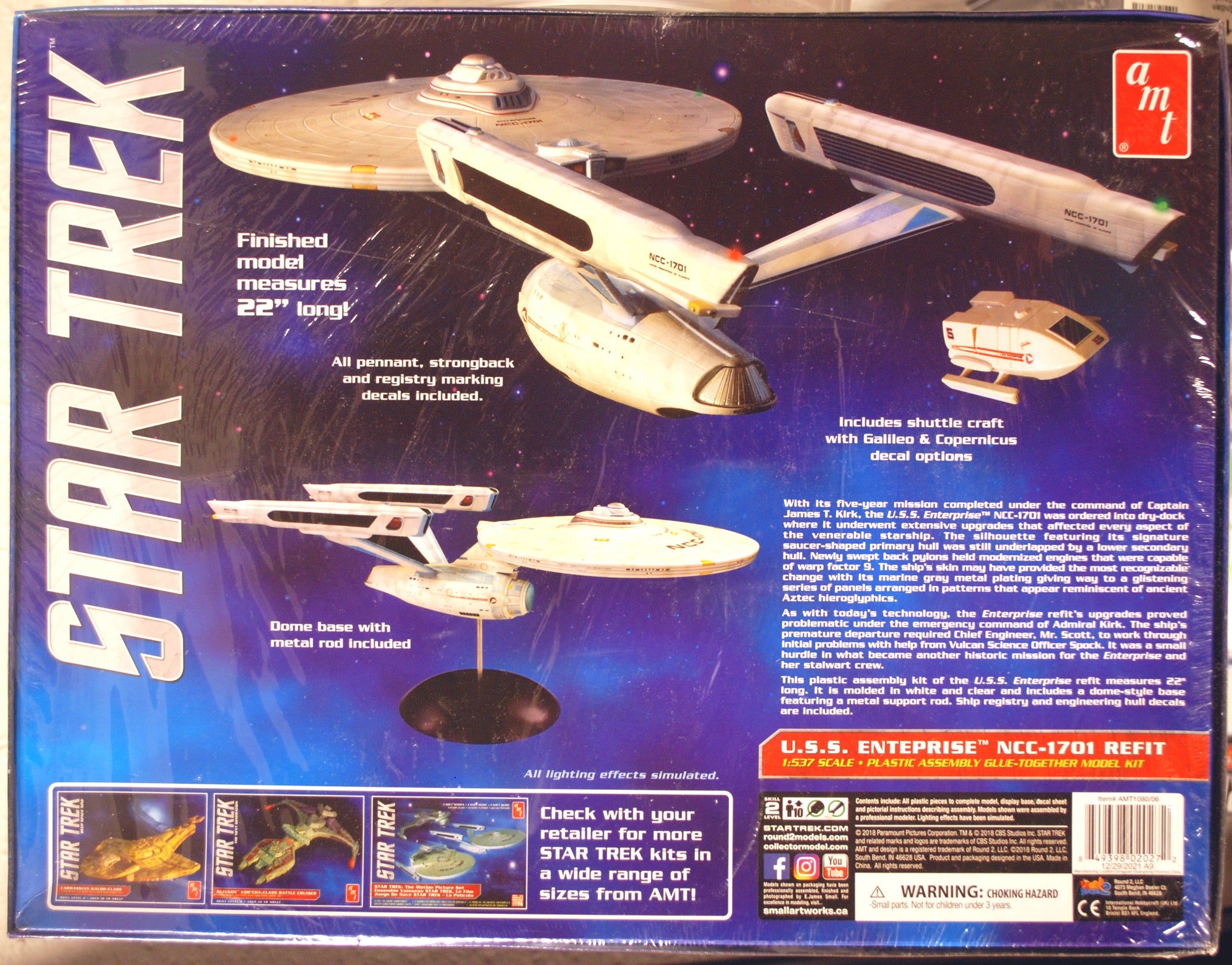 AMT 1080 Star Trek USS Enterprise NCC-1701 Refit 1:537