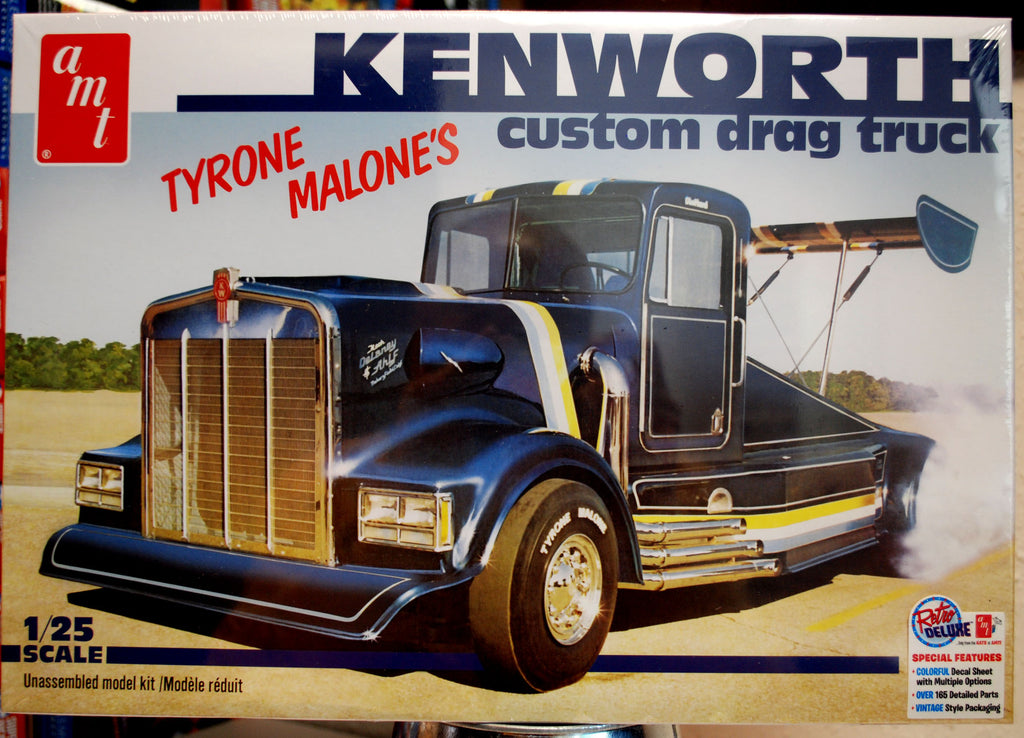 AMT 1157 1974 Bandag Bandit Kenworth Custom Drag Truck Tyrone Malone 1:25