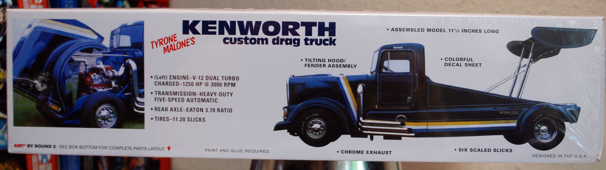 AMT 1157 1974 Bandag Bandit Kenworth Custom Drag Truck Tyrone Malone 1:25