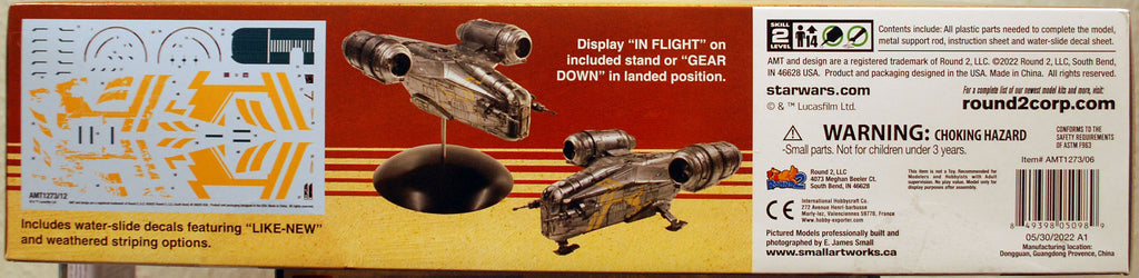 AMT 1273 Star Wars The Mandalorian Razor Crest 1:72