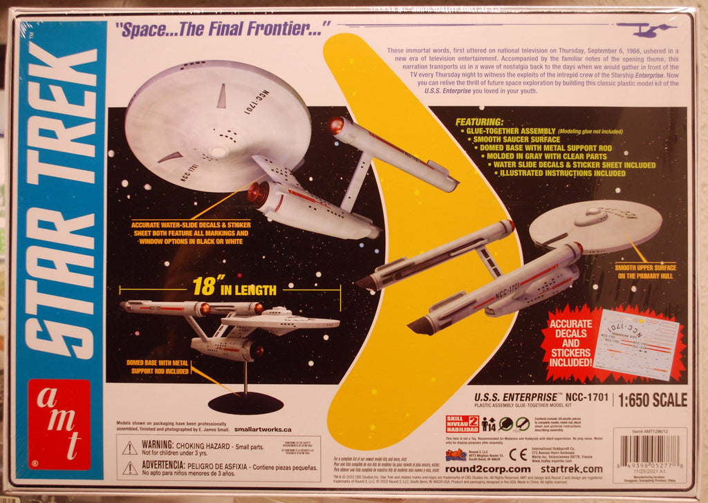 AMT 1296 Star Trek Classic USS Enterprise 1:650