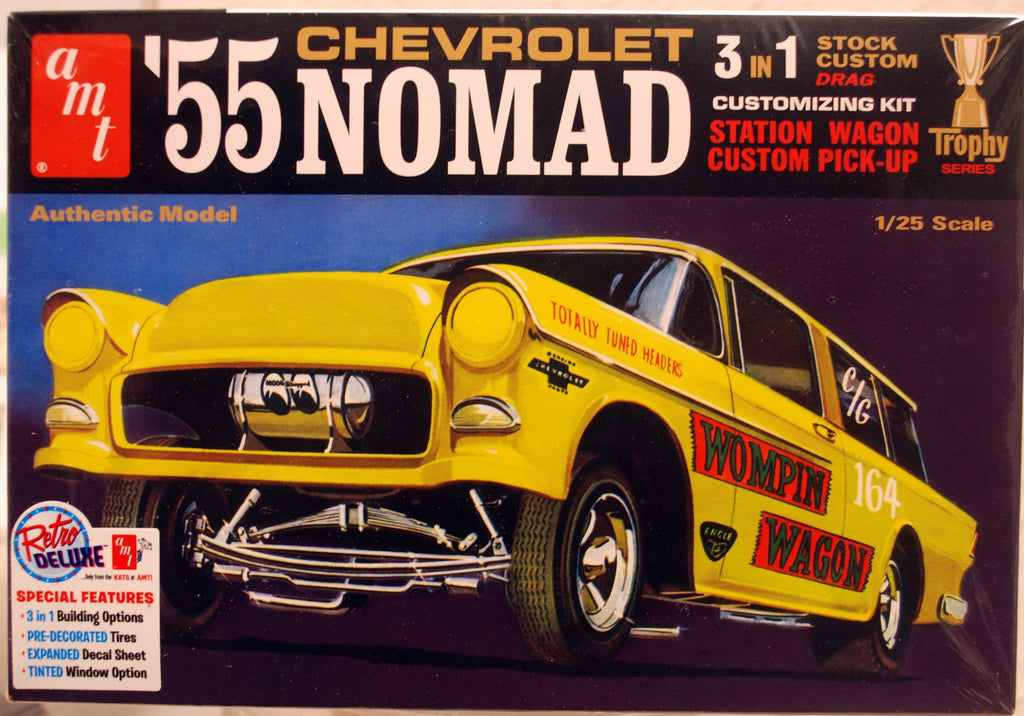 AMT 1297 1955 Chevrolet Nomad Station Wagon 3´n1 1:25