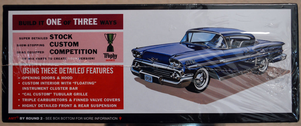 1958 Chevrolet Impala Hardtop 3´n1 1:25 AMT 1301