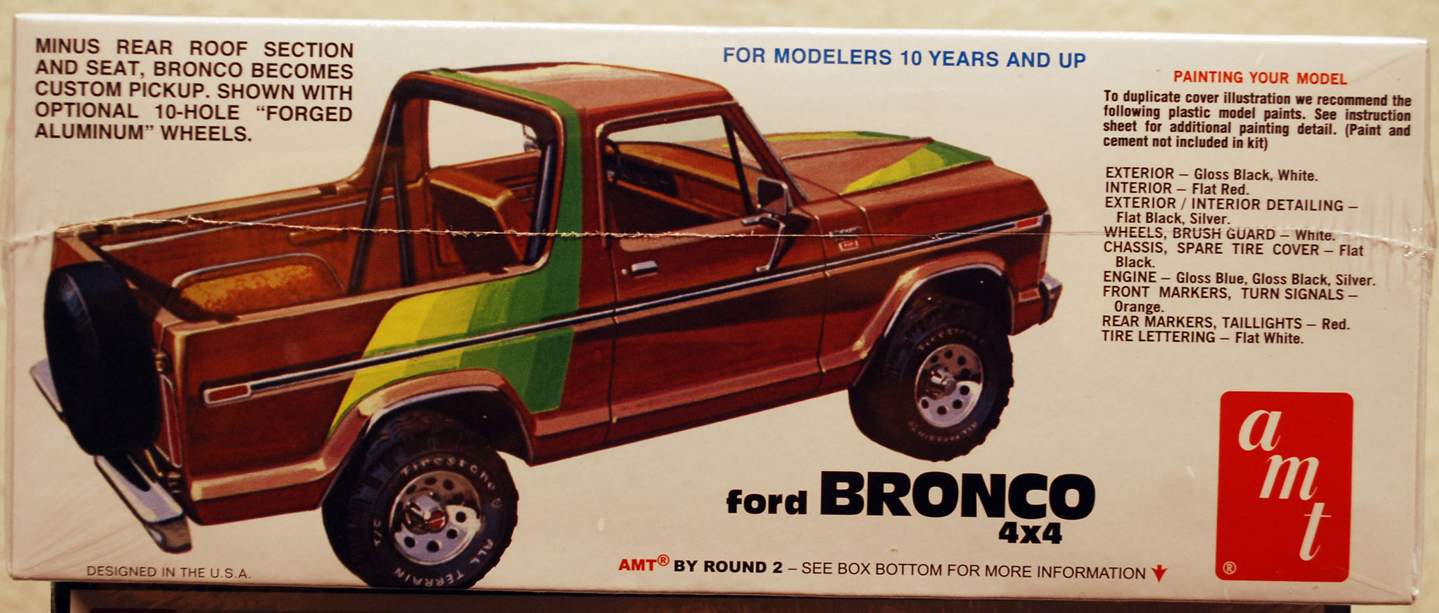 AMT 1304 1978 Ford Bronco 4x4 Wild Hoss 1:25  neu 2023 Bausatz
