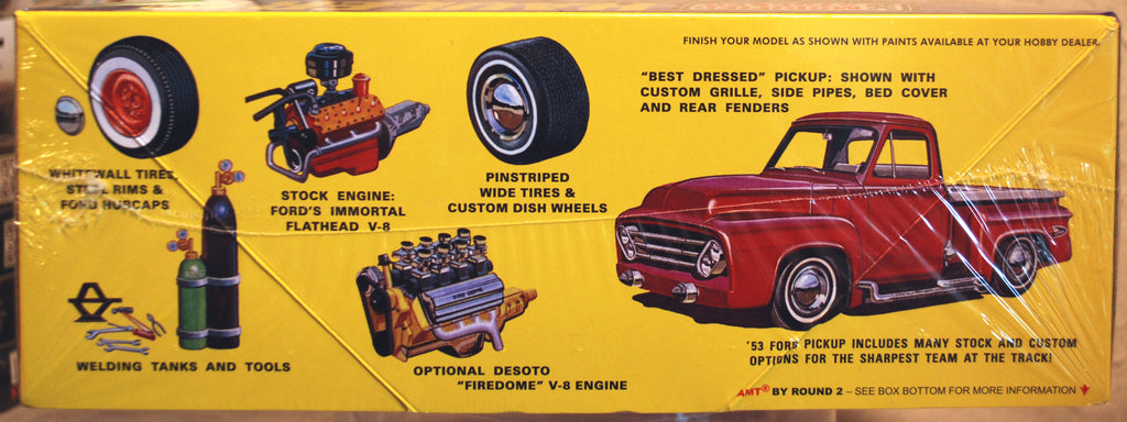 AMT 1310 1953 Ford Pickup & Trailer & Accessories 1:25
