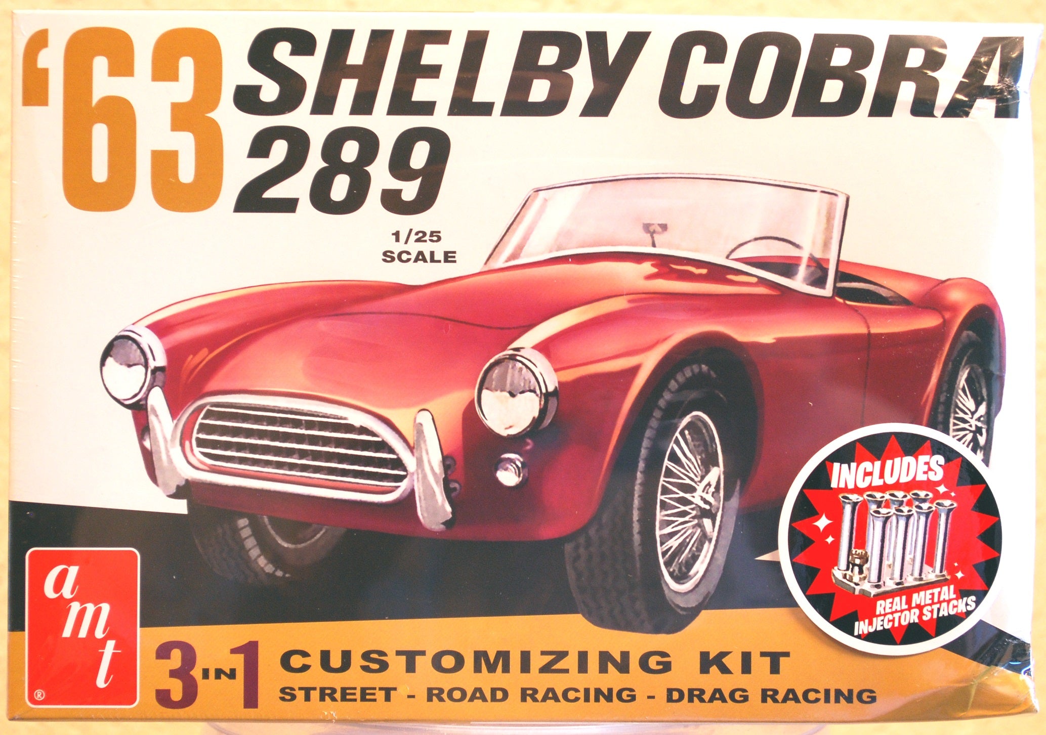 AMT 1319 1963 Shelby Cobra 289 3´n1 1:25