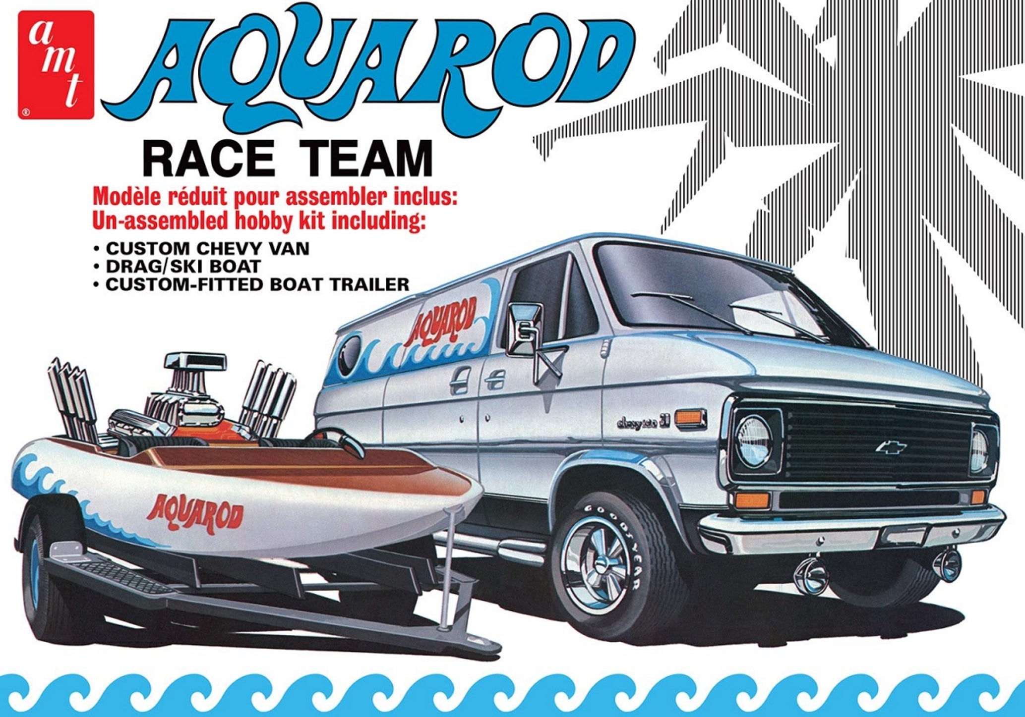AMT 1338 Aqua Rod Race Team 1:25