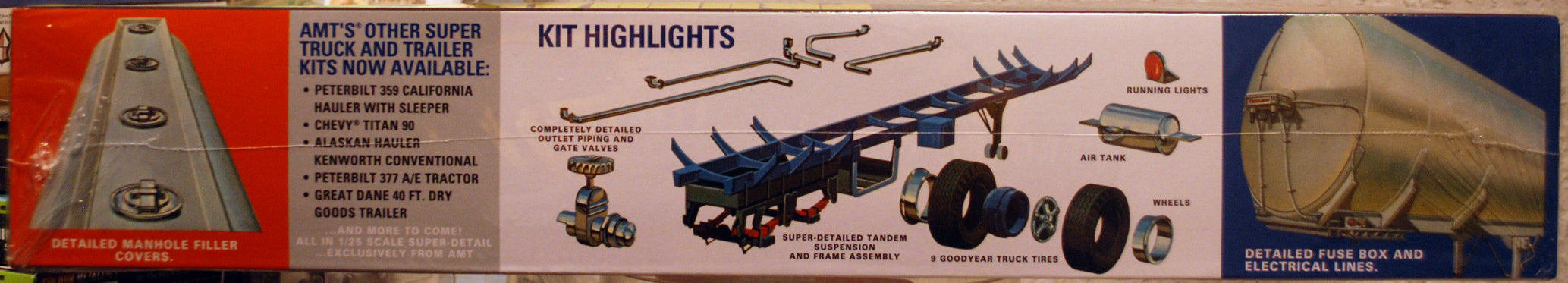 Fruehauf Tanker Semi Trailer GULF 1:25 AMT 1354 wieder neu 2023