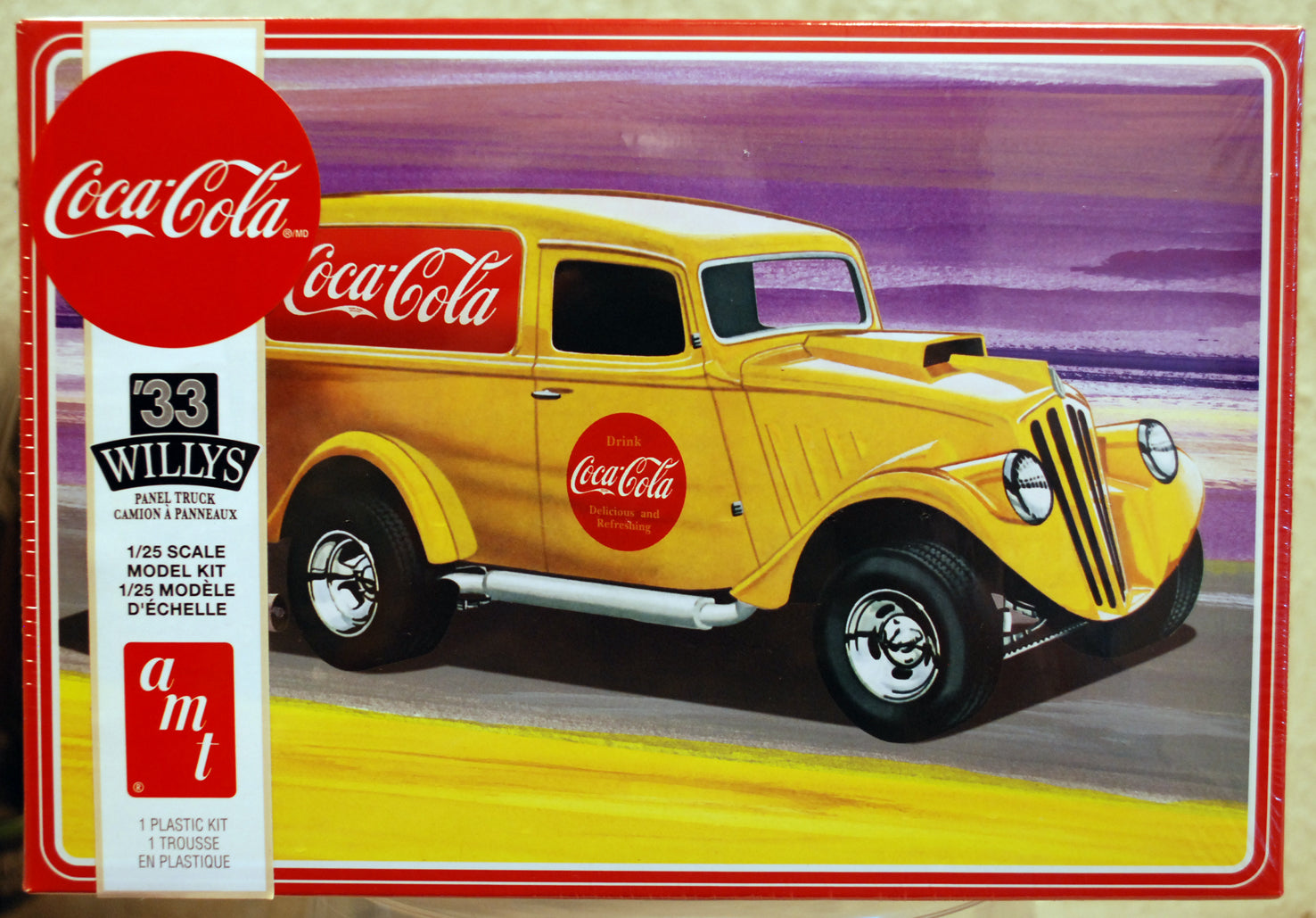 AMT 1406 1933 Willy´s Panel Truck Coca Cola 1:25 Bausatz wieder neu 2024