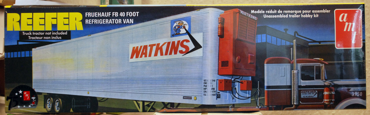 AMT 1421 Fruehauf FB 40' Reefer Trailer 1:25  wieder neu 2024