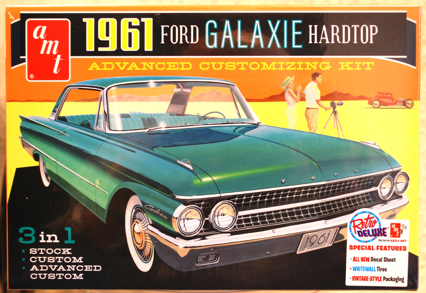 AMT 1430 1961 Ford Galaxie Hardtop 3´n1 1:25 Bausatz wieder neu 2024