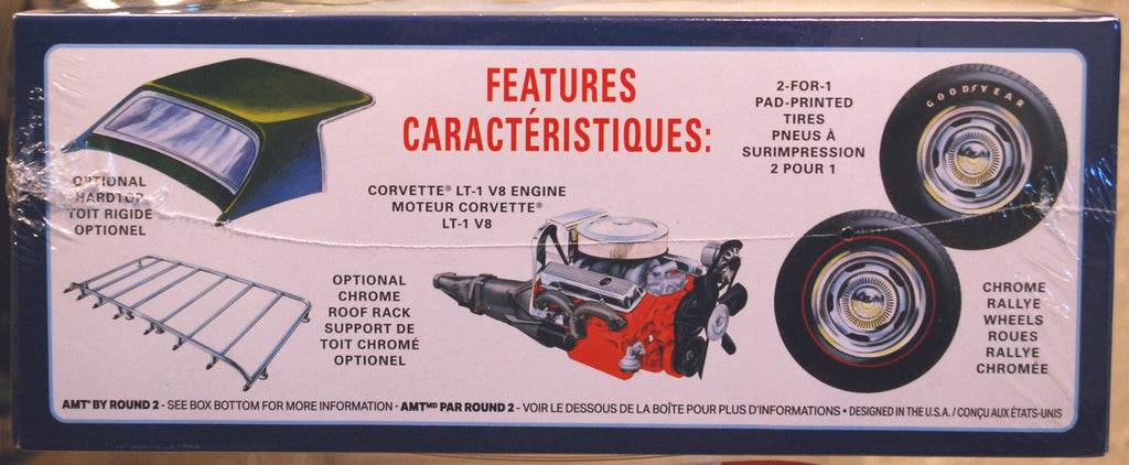 AMT 1437 1972 Chevrolet Corvette Convertible 1:25 Bausatz wieder neu 2024