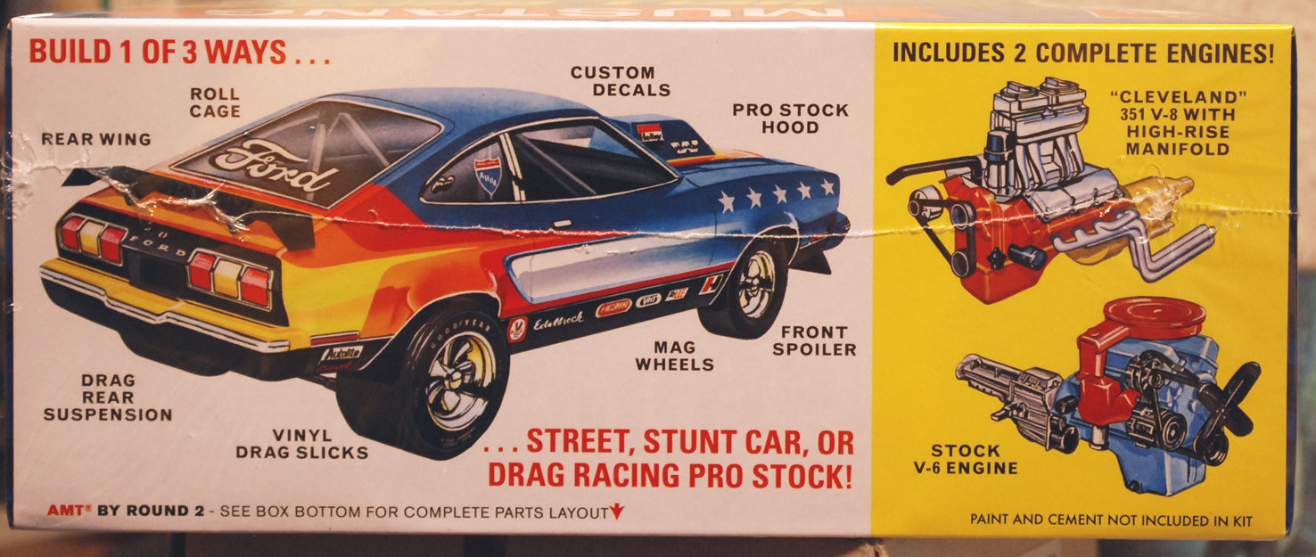 AMT 1475 1977 Ford Mustang II Hell Drivers 1:25 Bausatz wieder 2024