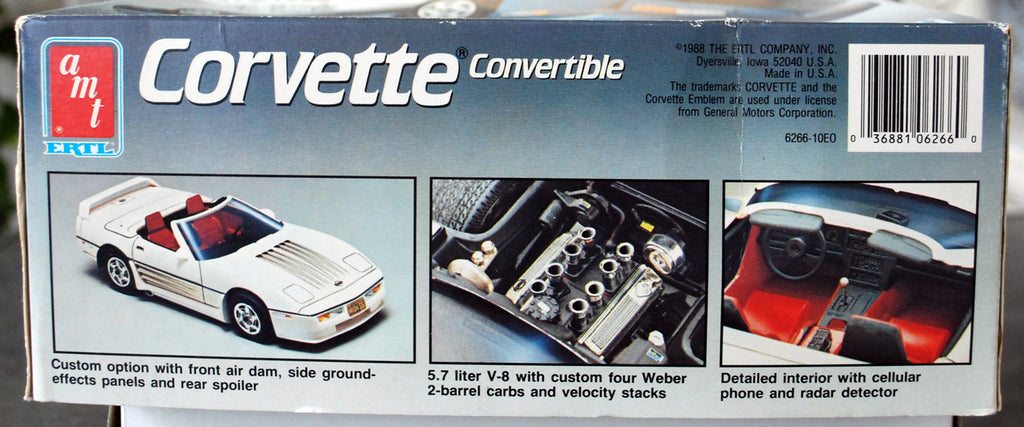 AMT 6266 1986 Chevrolet Corvette C4 Convertible 1:25 Bausatz