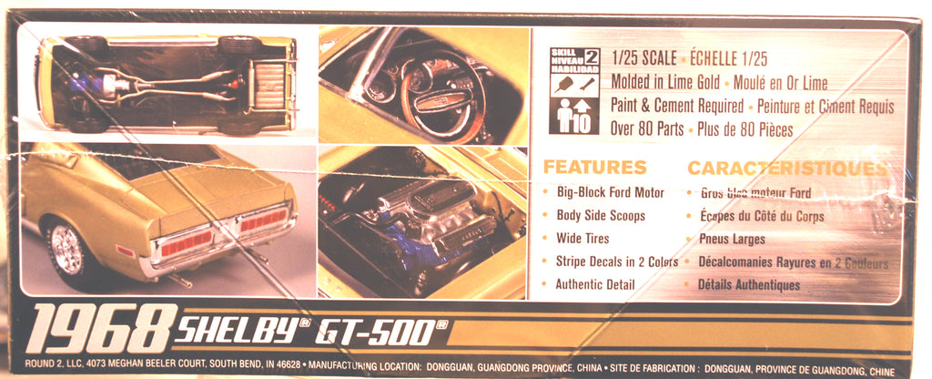 AMT 634 1968 Ford Mustang Shelby GT 500 1:25