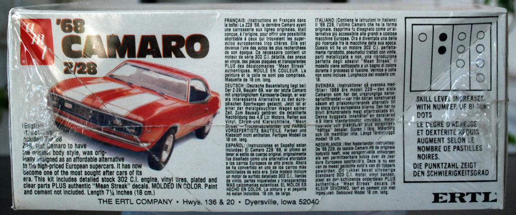 AMT 6558 1968 Chevrolet Camaro Z 28 1:25 Bausatz