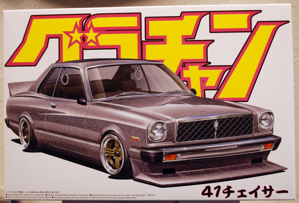 Aoshima 042748 1977 Toyota Chaser Cutom JDM 1:24 Bausatz neu