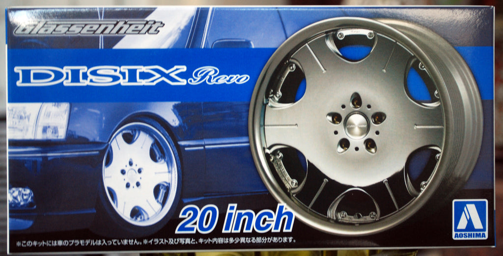 Aoshima 053737 Felgen Glassenheit DISIX Revo 20 Zoll inkl. Reifen 1:24 #40