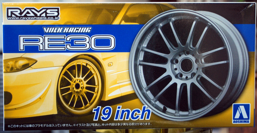 Aoshima 053812 Felgen Rays Volk Racing RE 30 19 Zoll inkl. Reifen 1:24 #48