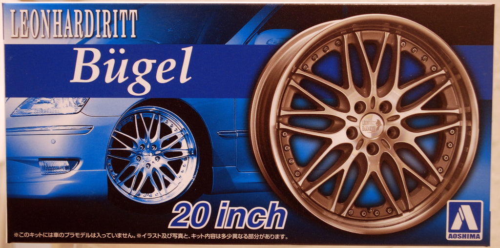 Aoshima 053829 Felgen Leonhardiritt Bügel 20 Zoll inkl. Reifen 1:24 # 49