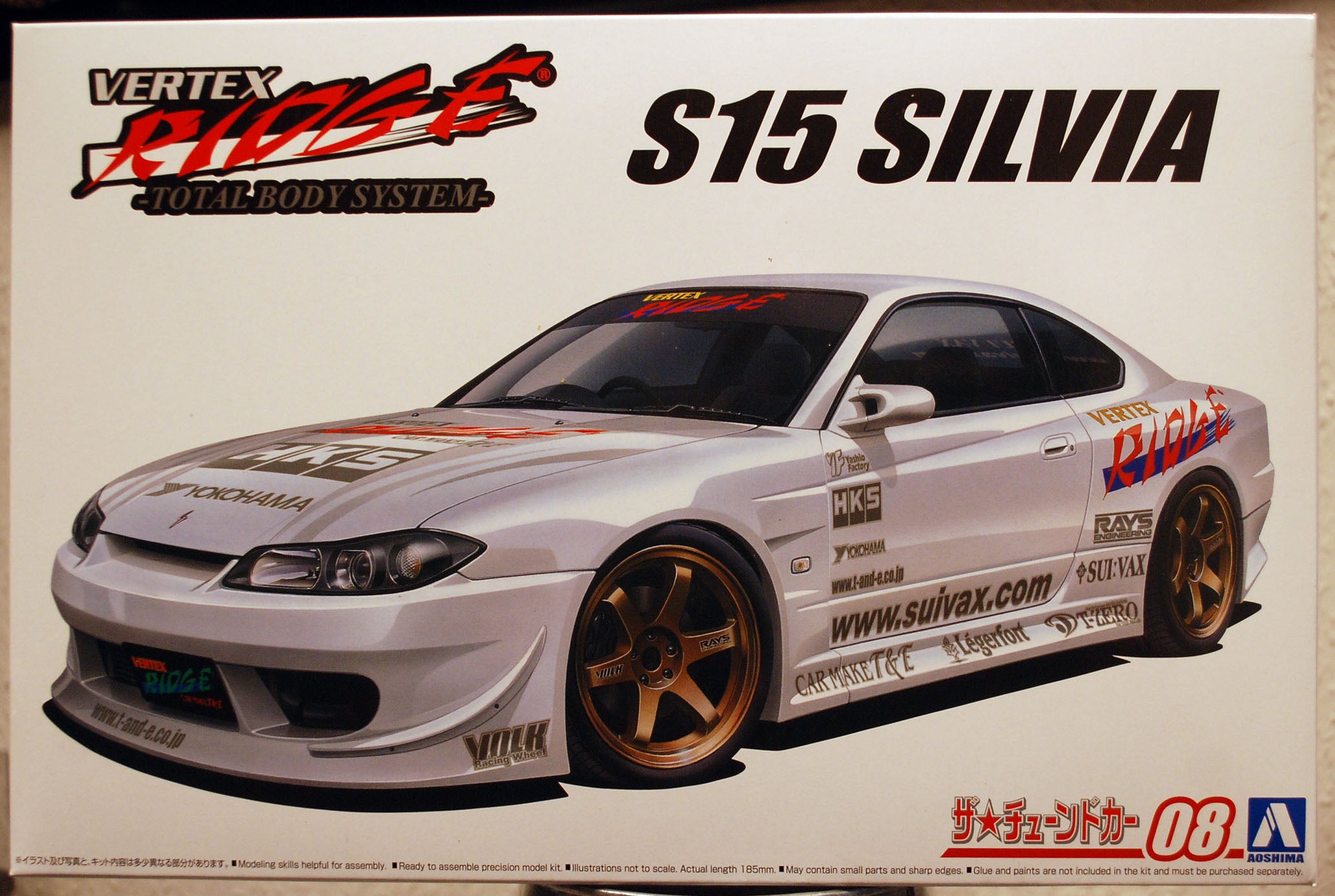 Aoshima 058381 1999 Nissan Silvia S 15 / PS15  Vertex Ridge JDM 1:24
