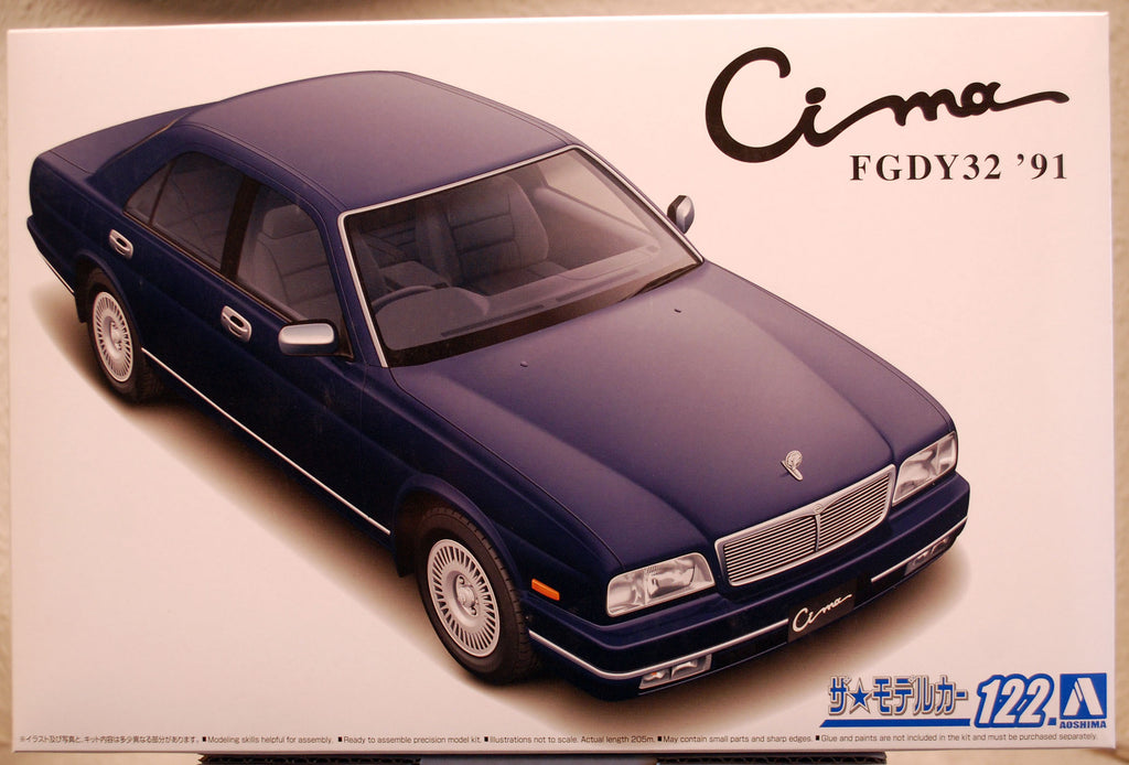 Aoshima 059531 1991 Nissan Cima FGDY32 JDM 1:24 Bausatz neu