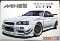 Aoshima 059869 2002 Nissan Skyline GT-R R34 BNR34 Mines JDM 1:24
