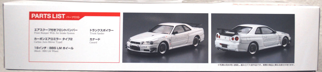 Aoshima 059869 2002 Nissan Skyline GT-R R34 BNR34 Mines JDM 1:24