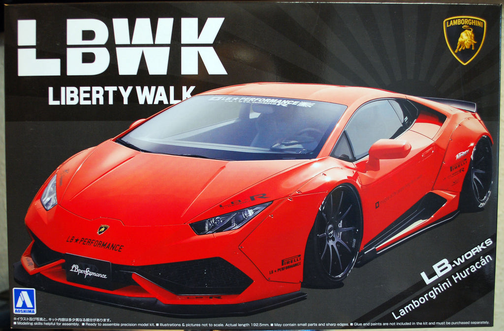 Aoshima 059883 2014 Lamborghini Huracan LBWK Liberty Walk Vers. I 1:24