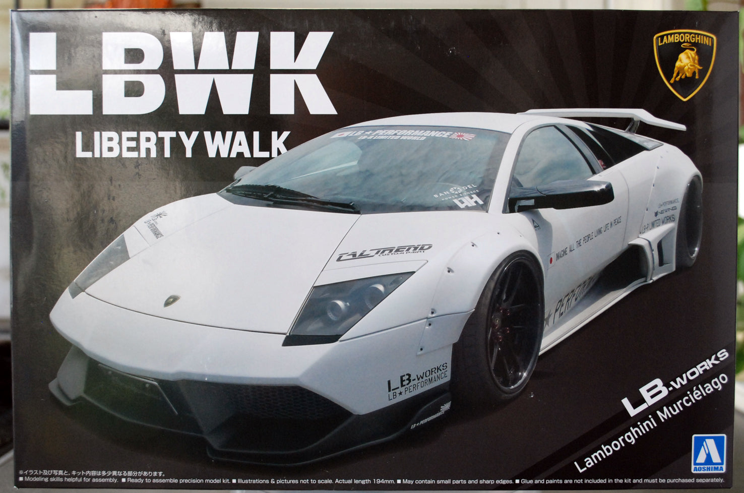Aoshima 059920 2001 Lamborghini Murcielago LBWK limited Edition 1:24