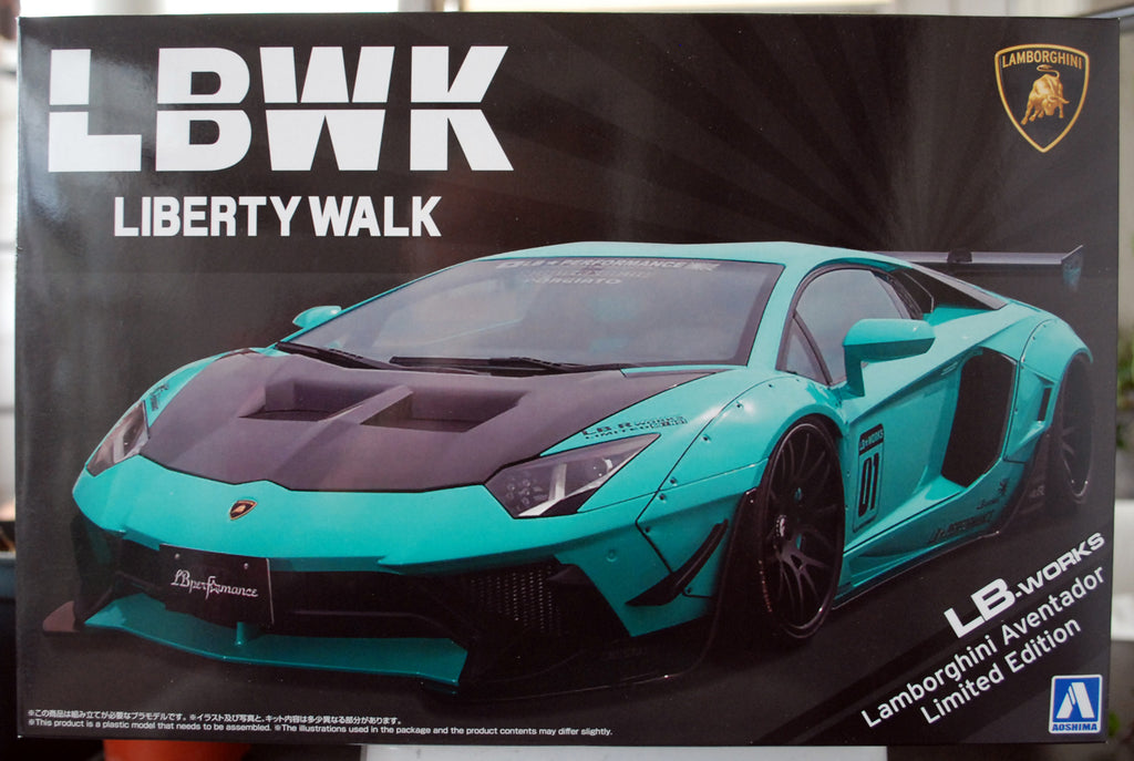 Aoshima 059951 2011 Lamborghini Aventador LBWK limited Edition petrol 1:24