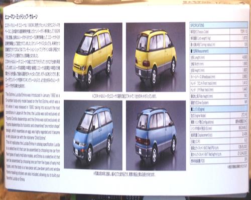 Aoshima 061350 1994 Toyota Estima TCR11G Lucida Emina JDM 1:24