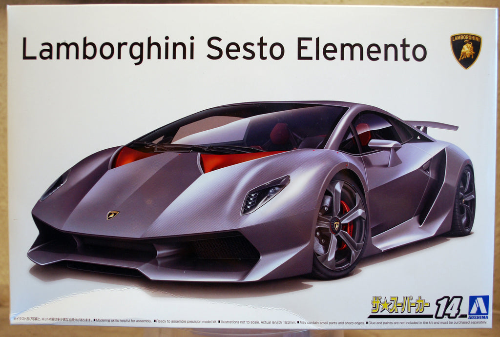 Aoshima 062210 2012 Lamborghini Sesto Elemento 1:24