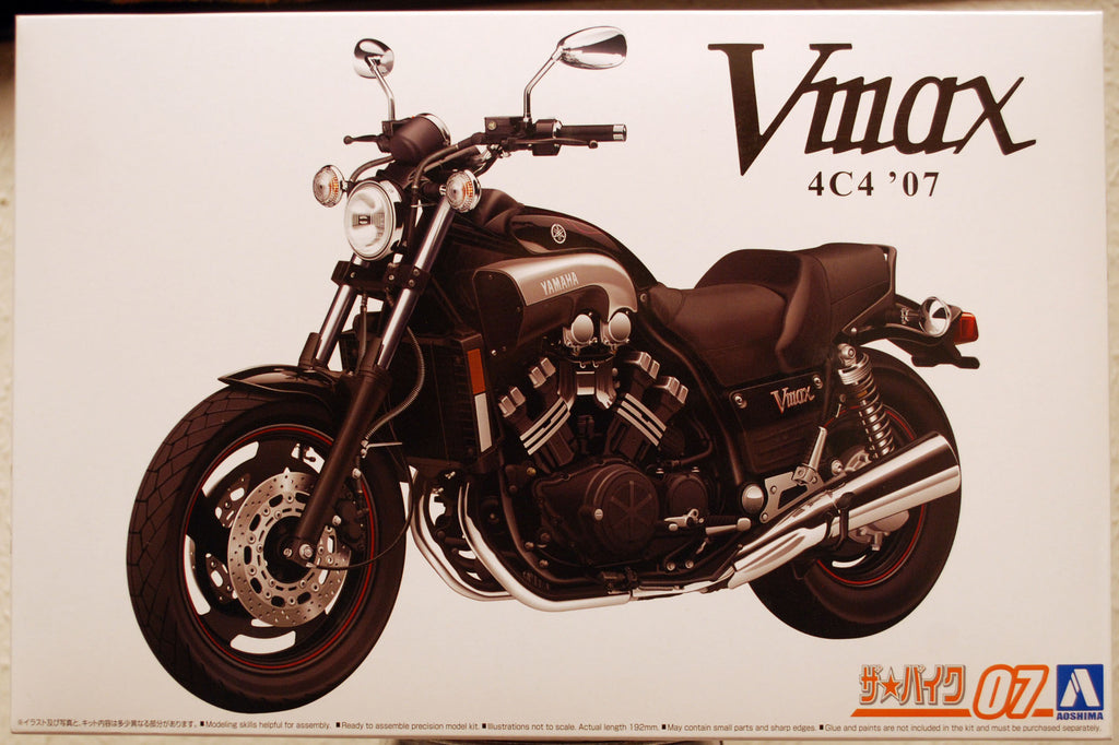 Aoshima 062302 2007 Yamaha Vmax 4C4 Final edition 1:12 Motorrad Bike