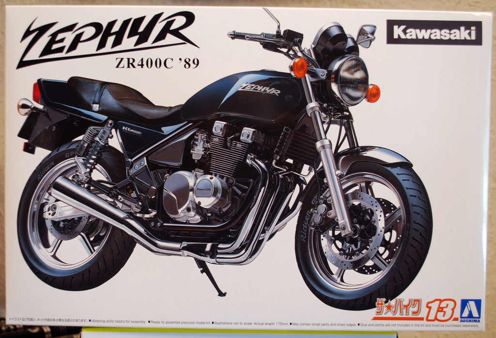 Aoshima 0063958 1989 Kawasaki Zephyr ZR 400 C 4 1:12