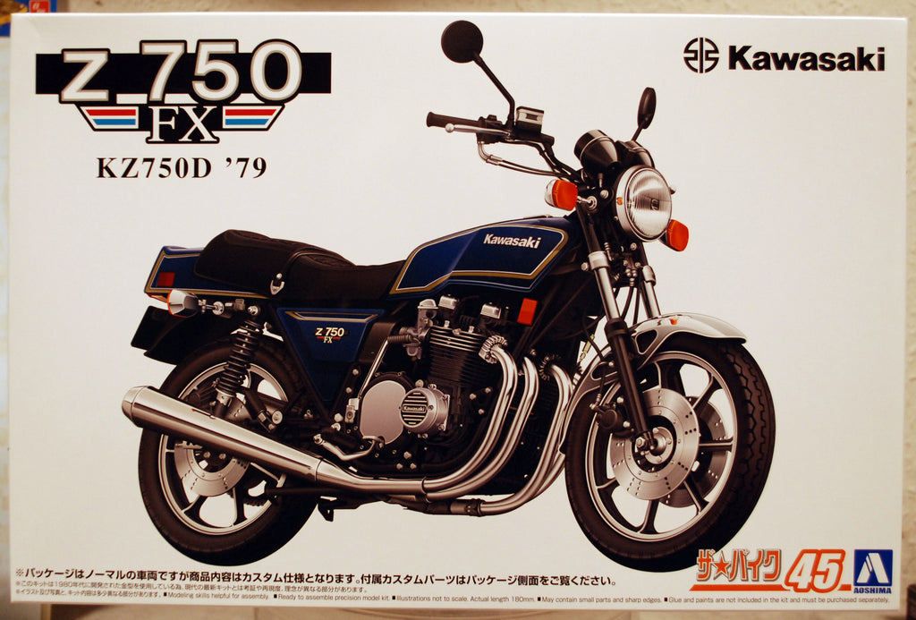 Aoshima 065204 1979 Kawasaki Z 750 FX KZ750D 1:12